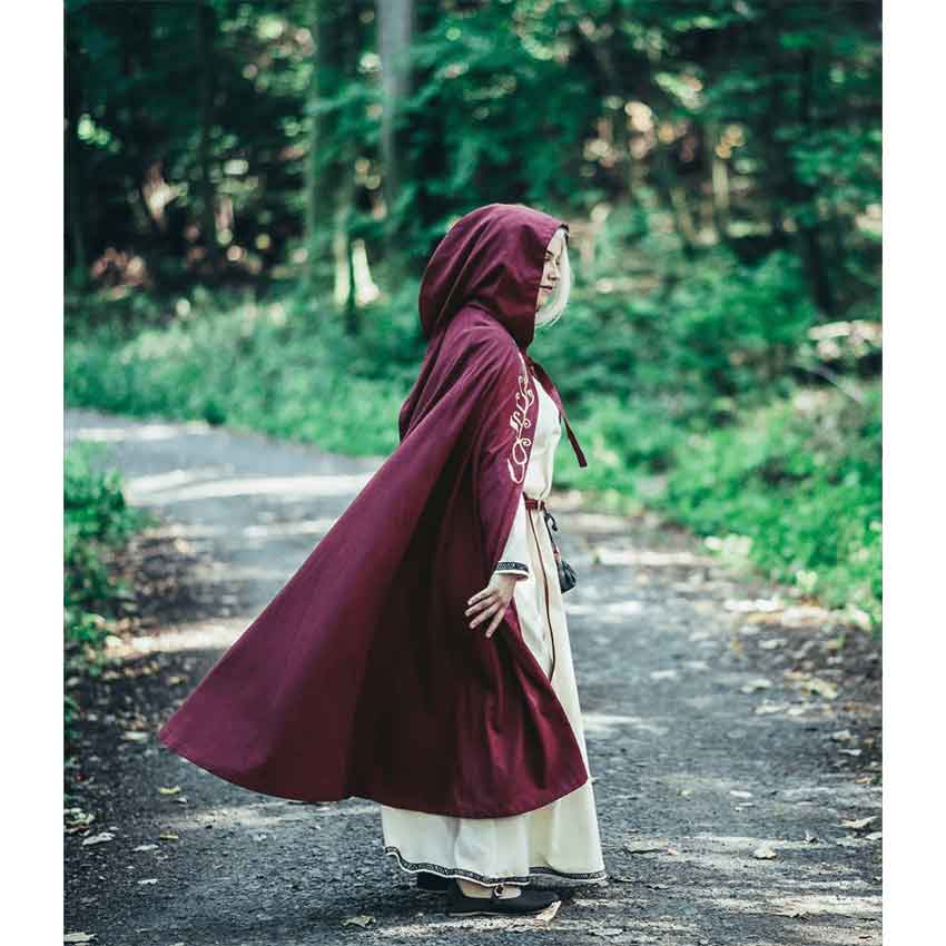 Lyra Medieval Cloak - Red