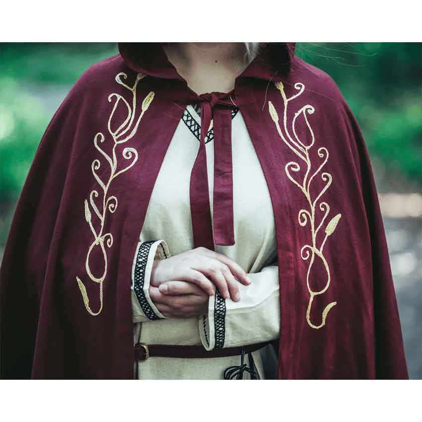 Lyra Medieval Cloak - Red