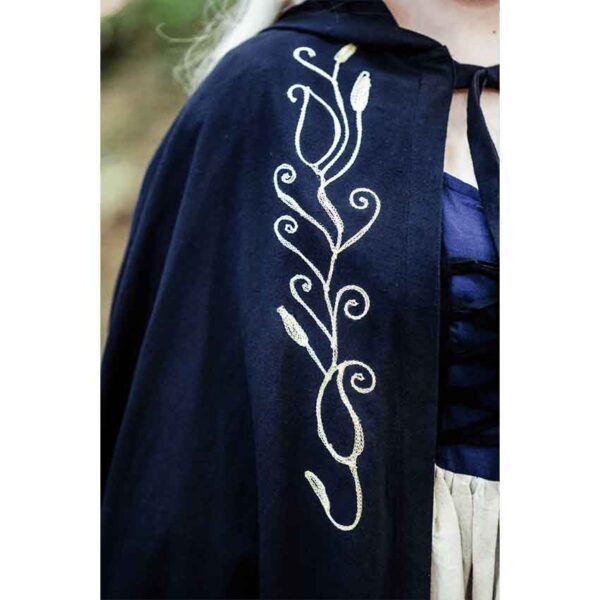 Lyra Medieval Cloak - Black