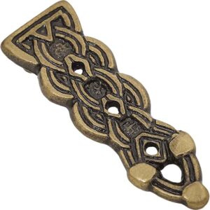 Antiqued Brass Celtic Belt Tip