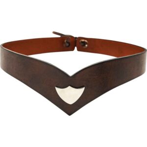 Elvish Princely Leather Headband - Brown