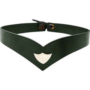 Elvish Princely Leather Headband - Green