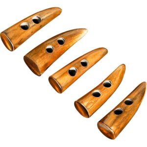 Medieval Fantasy Horn Toggles - Set of 5