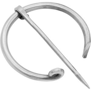 Steel Viking Penannular Cloak Pin