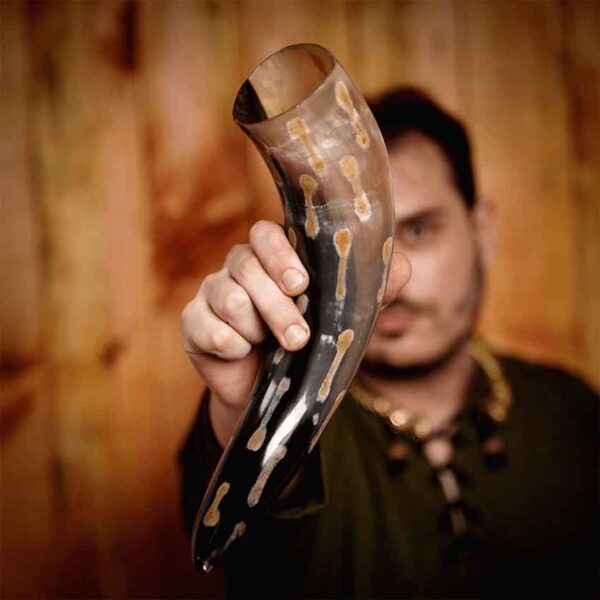 Viking Drinking Horn with Charred Specks