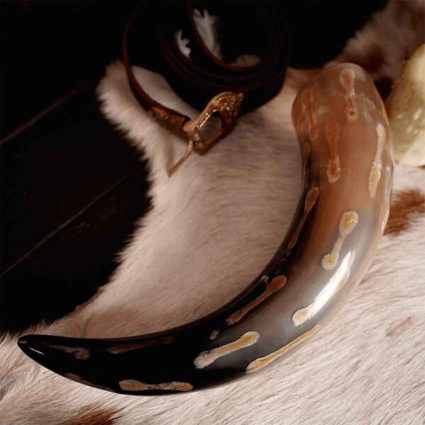 Viking Drinking Horn with Charred Specks