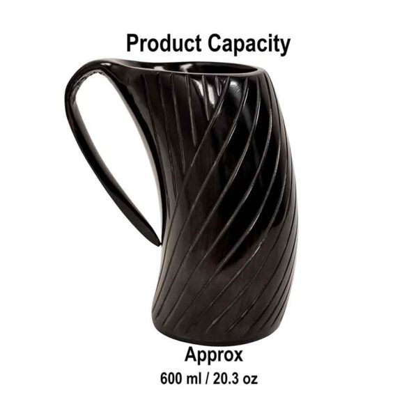 Spiral Viking Horn Tankard