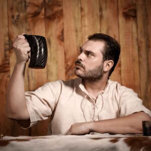 Spiral Viking Horn Tankard