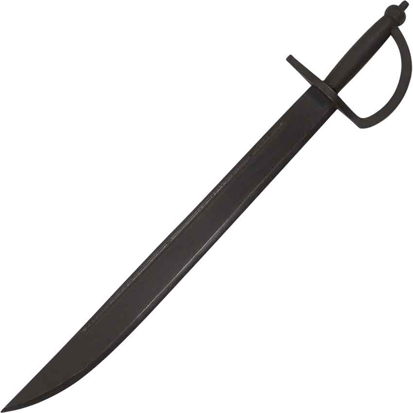 Wooden Caribbean Pirate Cutlass Sword Prop Black in Los Angeles Store