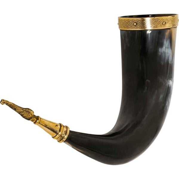 Viking Valknut Drinking Horn