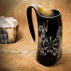 Viking Horn Vegvisir Tankard