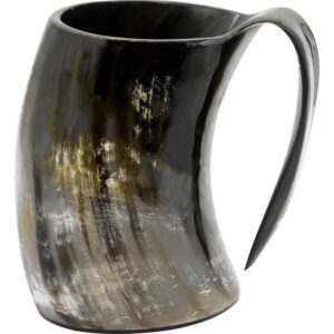 Viking Ox Horn Tankard Mug