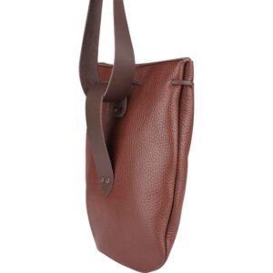 Adventurer's Leather Shoulder Bag - Brown