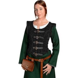 Julienne Suede Bodice – Black