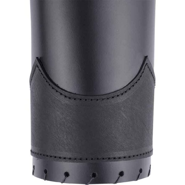 Cernunnos Leather Quiver with Cross Belt - Black