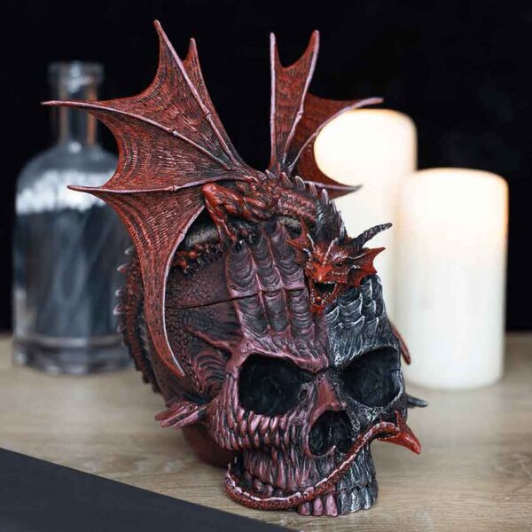 Serpent Infection Skull Trinket Box