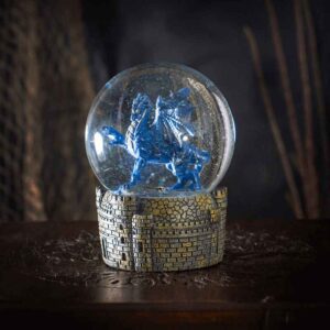 Midnight Blue Dragon Water Globe