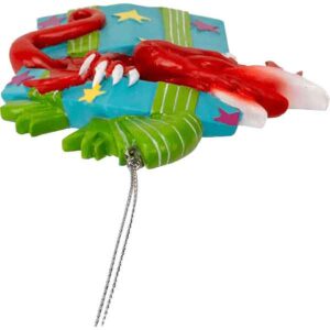 Dragon in Gift Christmas Ornament