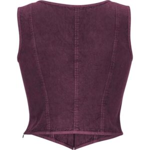 Elowen Medieval Fantasy Bodice - Deadly Nightshade