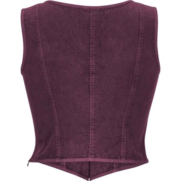 Elowen Medieval Fantasy Bodice - Deadly Nightshade