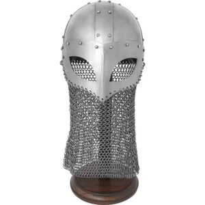 Viking Vendel Helmet with Chainmail