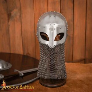 Viking Vendel Helmet with Chainmail