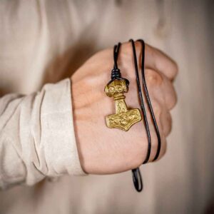 Brass Mjolnir Hammer Necklace