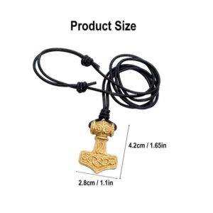 Brass Mjolnir Hammer Necklace