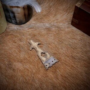 Antiqued Brass Renaissance Belt Tip