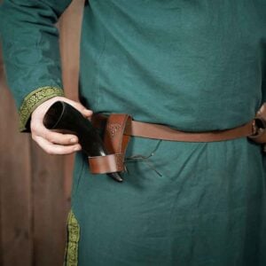 Brigid Celtic Drinking Horn Holder - Brown