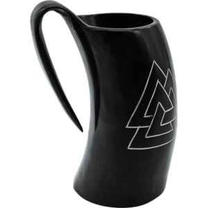Valknut Viking Horn Tankard