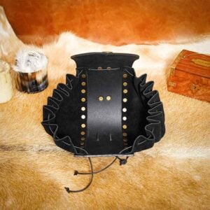 Odyssey Medieval Drawstring Belt Pouch - Black
