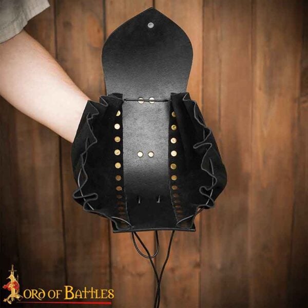 Odyssey Medieval Drawstring Belt Pouch - Black