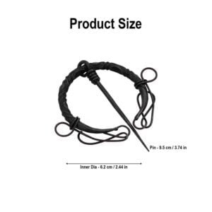 Forged Cloak Pin with Knotted Ends