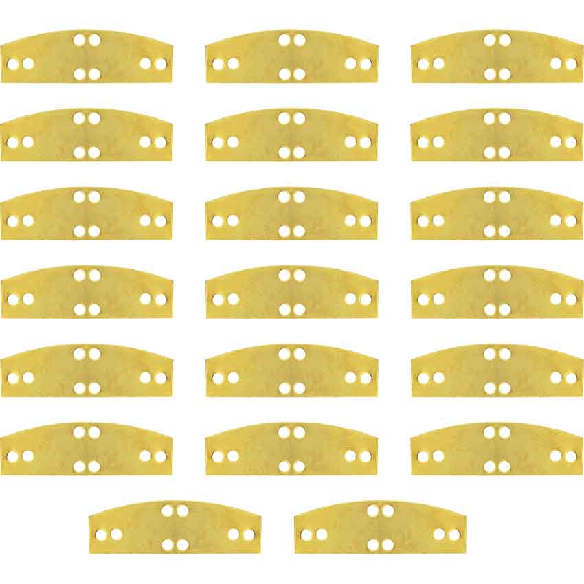 Brass Lamellar Armour Plates - Set of 20