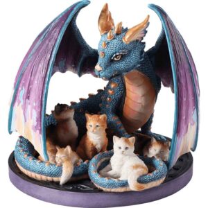 Foster Family Dragon and Cat Statue by Selina Fenech