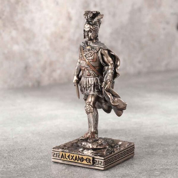 Bronze Alexander Greek Warrior Statue