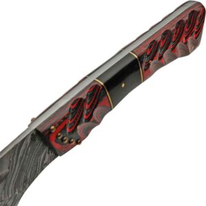 Red Hilt Layered-Steel Sword