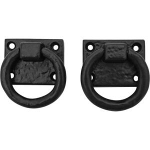 Iron Ring Cabinet Pulls - Set of 2