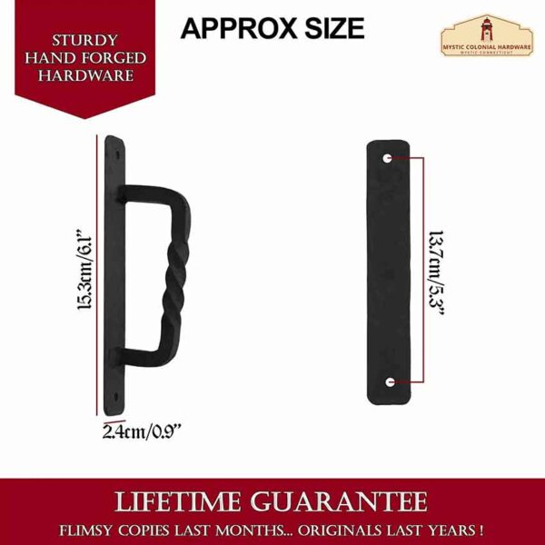 Angled Alvine Medieval Door Pull