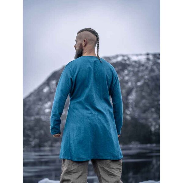 Ragnar Linen Viking Tunic – Blue