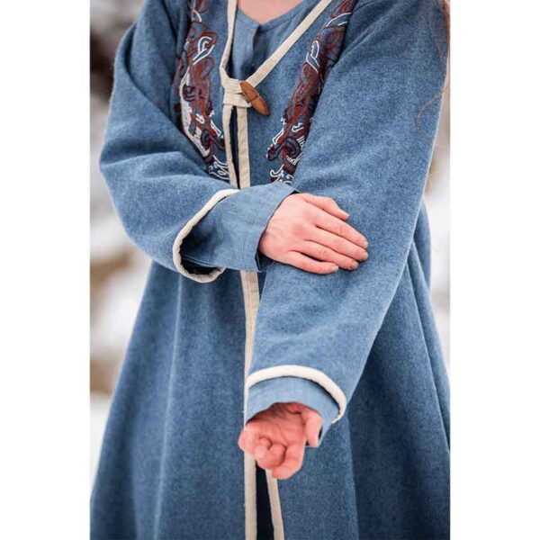 Skadi Viking Birka Coat - Dove Blue