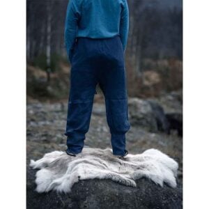 Wodan Viking Linen Trousers - Dark Blue