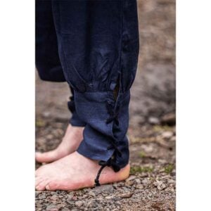 Wodan Viking Linen Trousers - Dark Blue