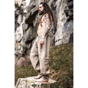 Wodan Viking Linen Trousers - Stone Grey