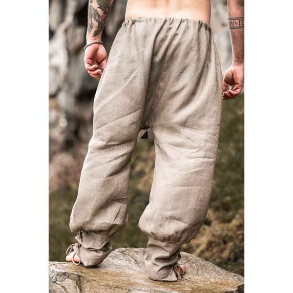 Wodan Viking Linen Trousers - Stone Grey