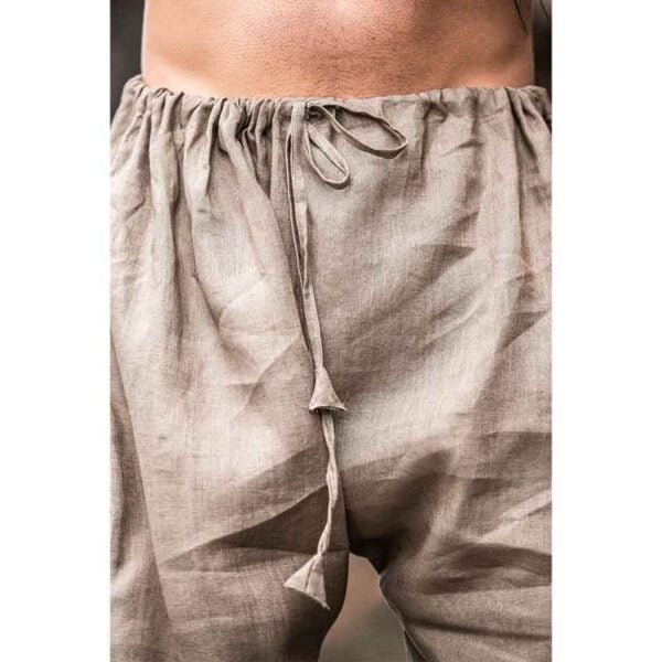 Wodan Viking Linen Trousers - Stone Grey