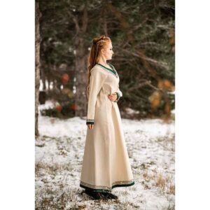 Lagertha Viking Dress – Natural/Green