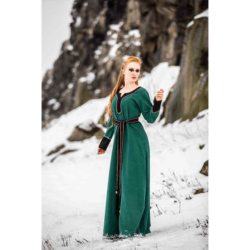 Freya Viking Dress - Green