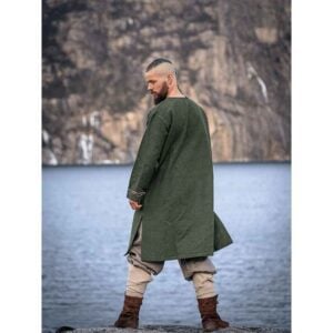 Snorri Urnes Embroidered Viking Tunic - Green